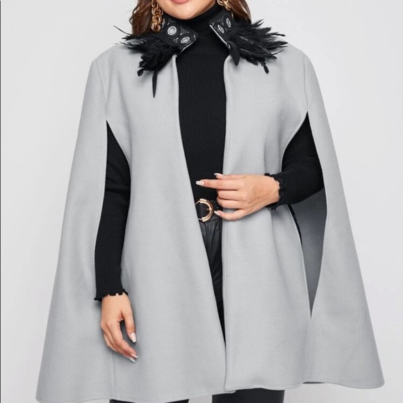 Jackets & Blazers - Beautiful woman cape coat